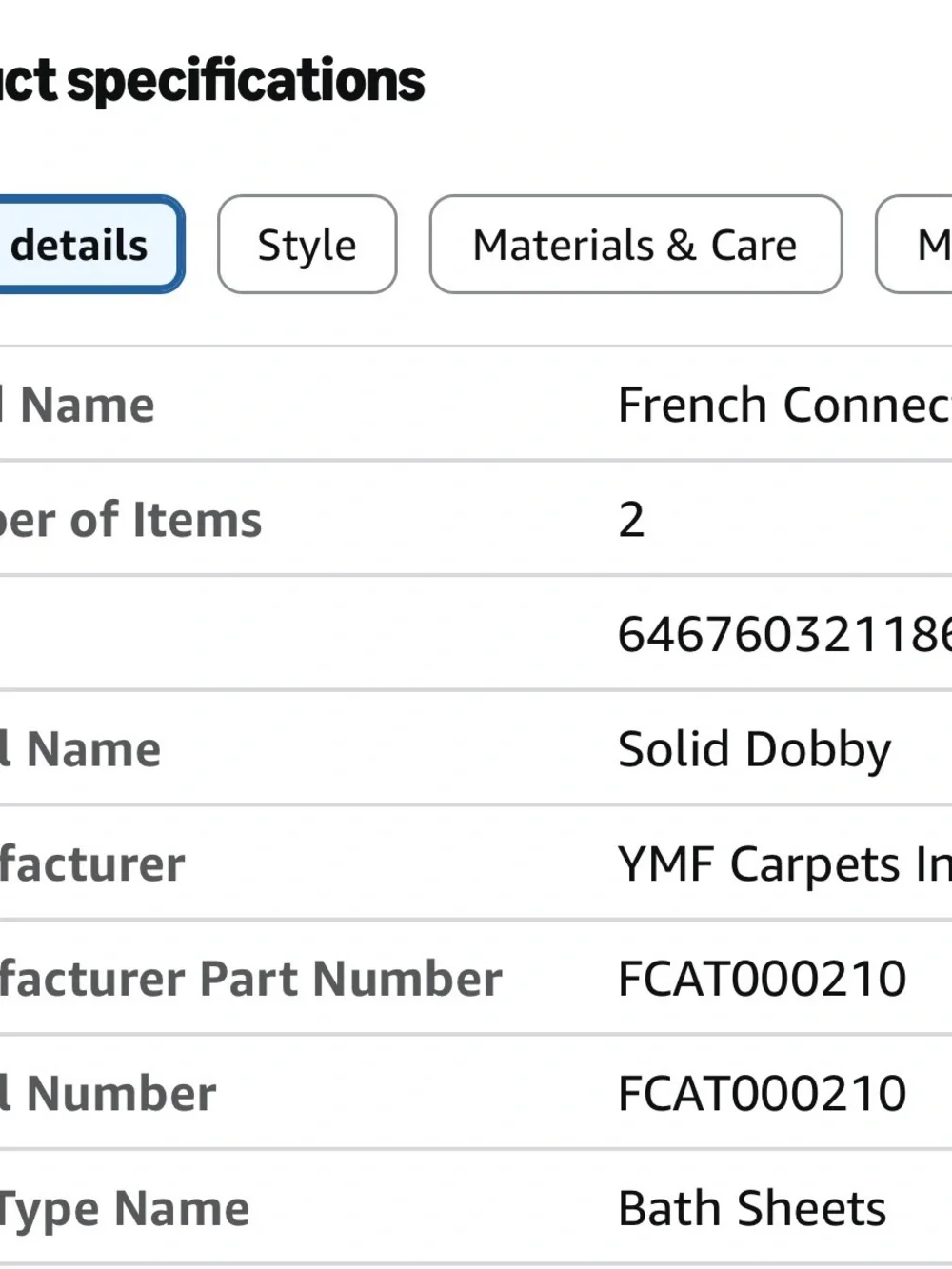 NIP - French Connection set of two 100% Turkish Cotton Bath Sheet 33”x63”
